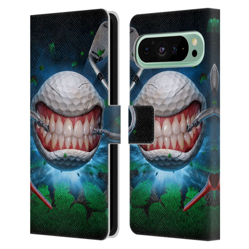 Tom Wood Monsters Golf Ball Leather Book Wallet Case Cover For Google Pixel 9 Pro XL