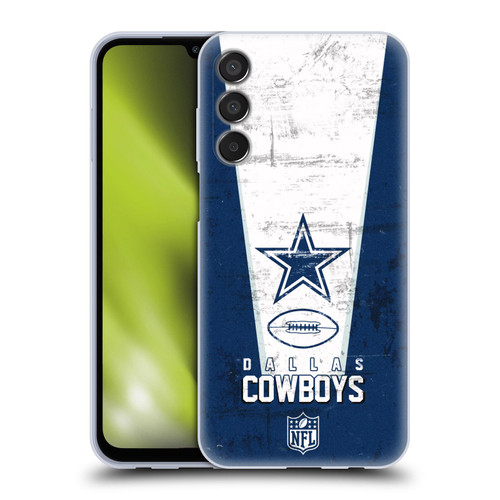 NFL Dallas Cowboys Logo Art Banner Soft Gel Case for Samsung Galaxy M15/F15 5G