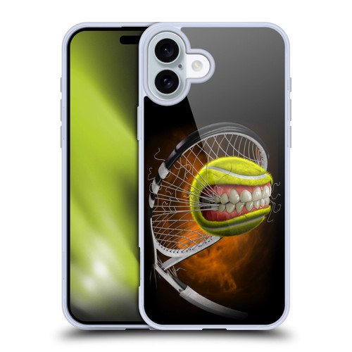 Tom Wood Monsters Tennis Soft Gel Case for Apple iPhone 16 Plus
