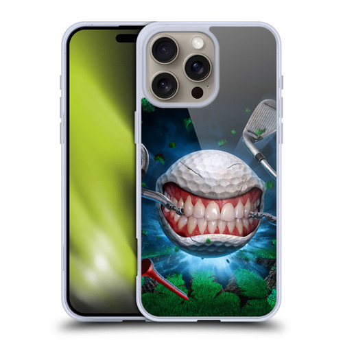 Tom Wood Monsters Golf Ball Soft Gel Case for Apple iPhone 16 Pro Max