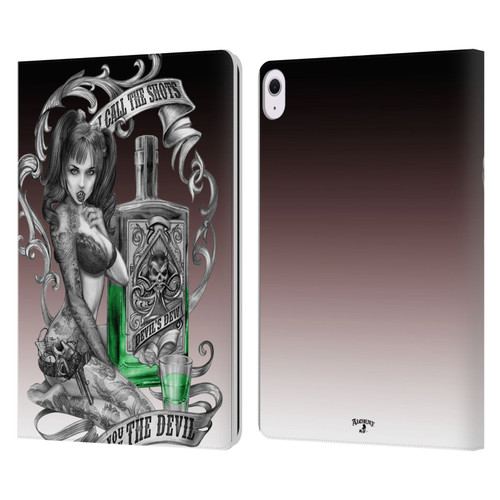 Alchemy Gothic Woman Devil's Green Dew Leather Book Wallet Case Cover For Apple iPad Air 13 2024