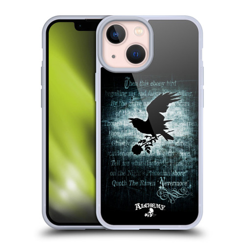 Alchemy Gothic Wing Nevermore Soft Gel Case for Apple iPhone 13 Mini