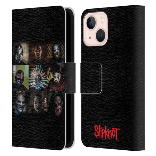 Slipknot Key Art Blocks Leather Book Wallet Case Cover For Apple iPhone 13 Mini