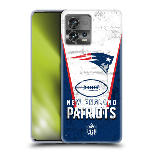 NFL New England Patriots Logo Art Banner Soft Gel Case for Motorola Moto Edge 30 Fusion