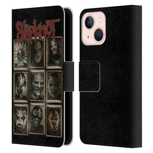 Slipknot Key Art Covered Faces Leather Book Wallet Case Cover For Apple iPhone 13 Mini