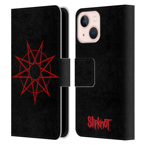 Slipknot Key Art Nanogram Leather Book Wallet Case Cover For Apple iPhone 13 Mini