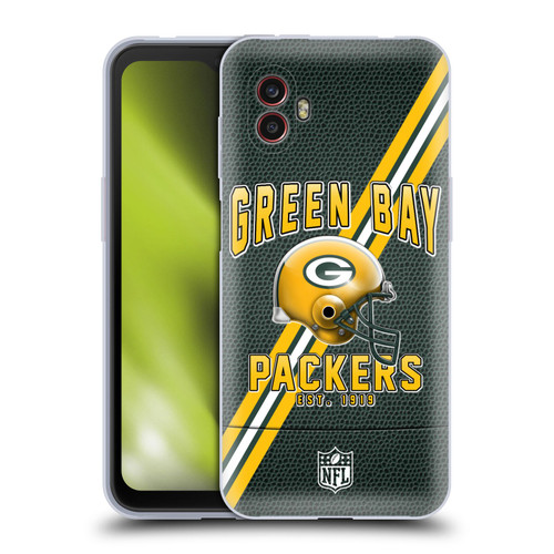NFL Green Bay Packers Logo Art Football Stripes Soft Gel Case for Samsung Galaxy Xcover6 Pro/Pro2