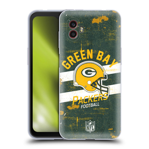 NFL Green Bay Packers Logo Art Helmet Distressed Soft Gel Case for Samsung Galaxy Xcover6 Pro/Pro2