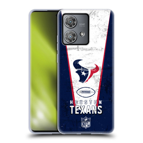 NFL Houston Texans Logo Art Banner Soft Gel Case for Motorola Edge 40 Neo 5G