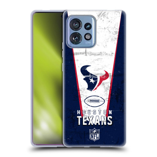 NFL Houston Texans Logo Art Banner Soft Gel Case for Motorola Moto Edge 40 Pro