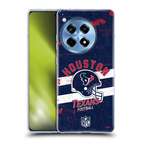 NFL Houston Texans Logo Art Helmet Distressed Soft Gel Case for OPPO OnePlus Ace 3 5G