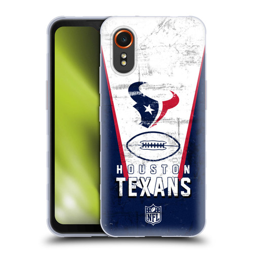 NFL Houston Texans Logo Art Banner Soft Gel Case for Samsung Galaxy Xcover7 5G
