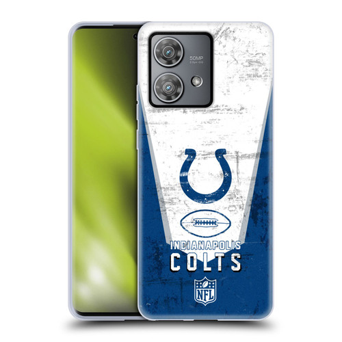 NFL Indianapolis Colts Logo Art Banner Soft Gel Case for Motorola Edge 40 Neo 5G