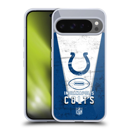 NFL Indianapolis Colts Logo Art Banner Soft Gel Case for Google Pixel 9 Pro XL