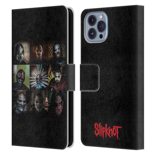 Slipknot Key Art Blocks Leather Book Wallet Case Cover For Apple iPhone 14
