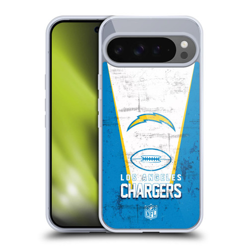 NFL Los Angeles Chargers Logo Art Banner Soft Gel Case for Google Pixel 9 Pro XL