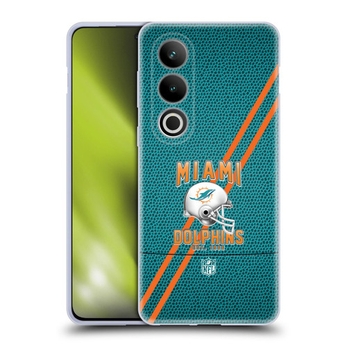 NFL Miami Dolphins Logo Art Football Stripes Soft Gel Case for OPPO OnePlus Ace 3V 5G