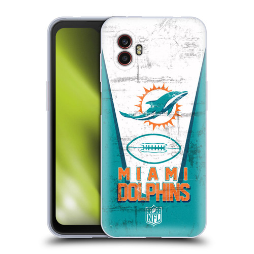 NFL Miami Dolphins Logo Art Banner Soft Gel Case for Samsung Galaxy Xcover6 Pro/Pro2