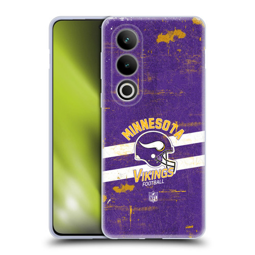 NFL Minnesota Vikings Logo Art Helmet Distressed Soft Gel Case for OPPO OnePlus Ace 3V 5G