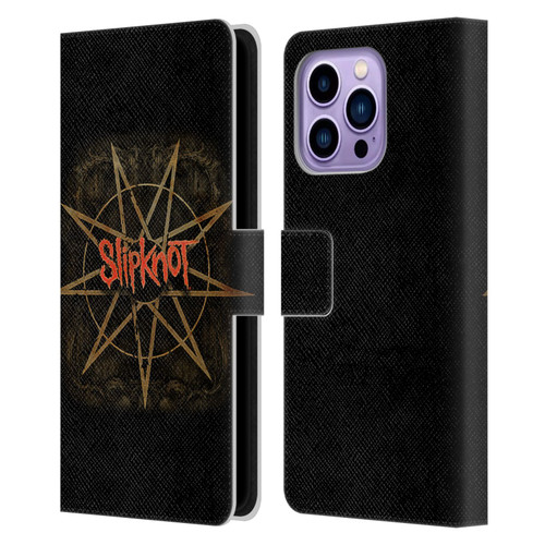 Slipknot Key Art Crest Leather Book Wallet Case Cover For Apple iPhone 14 Pro Max