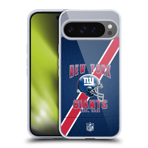 NFL New York Giants Logo Art Football Stripes Soft Gel Case for Google Pixel 9 Pro XL
