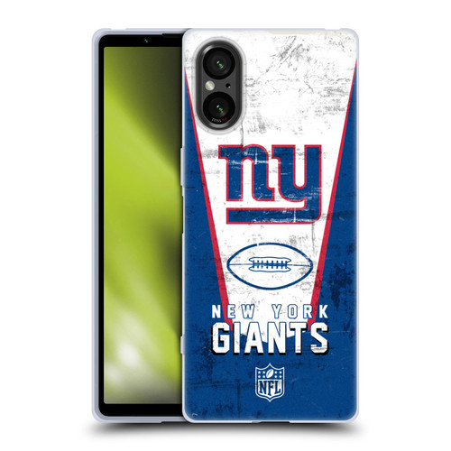 NFL New York Giants Logo Art Banner Soft Gel Case for Sony Xperia 5 V 5G
