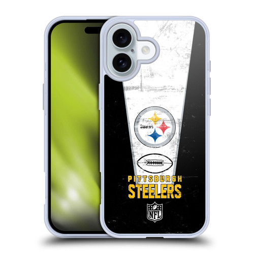NFL Pittsburgh Steelers Logo Art Banner Soft Gel Case for Apple iPhone 16