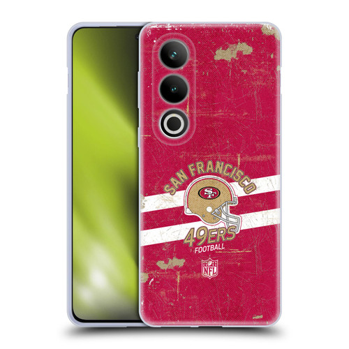 NFL San Francisco 49ers Logo Art Helmet Distressed Soft Gel Case for OPPO OnePlus Ace 3V 5G