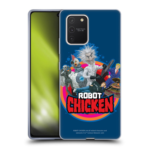 Robot Chicken Graphics Characters Soft Gel Case for Samsung Galaxy S10 Lite