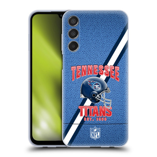 NFL Tennessee Titans Logo Art Football Stripes Soft Gel Case for Samsung Galaxy M15/F15 5G