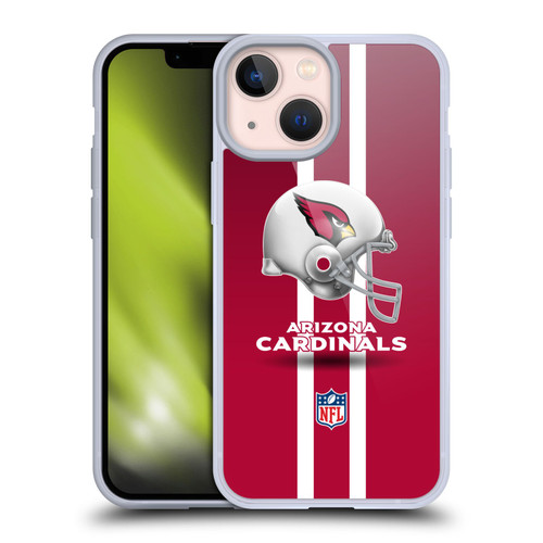 NFL Arizona Cardinals Logo Helmet Soft Gel Case for Apple iPhone 13 Mini