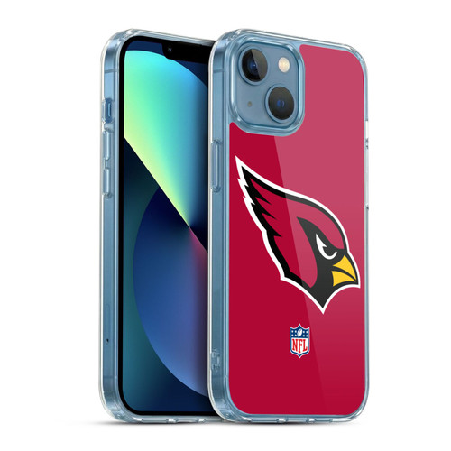 NFL Arizona Cardinals Logo Plain Soft Gel Case for Apple iPhone 13 Mini & MagSafe