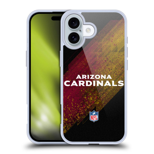 NFL Arizona Cardinals Logo Blur Soft Gel Case for Apple iPhone 16