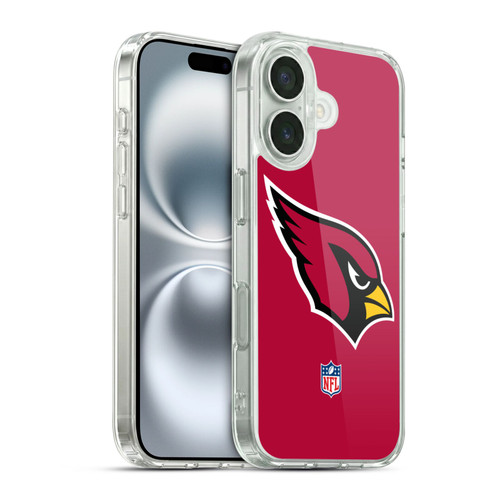 NFL Arizona Cardinals Logo Plain Soft Gel Case for Apple iPhone 16 & MagSafe