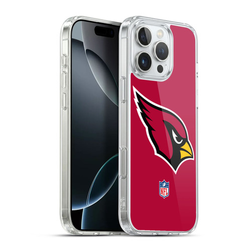 NFL Arizona Cardinals Logo Plain Soft Gel Case for Apple iPhone 16 Pro Max & MagSafe