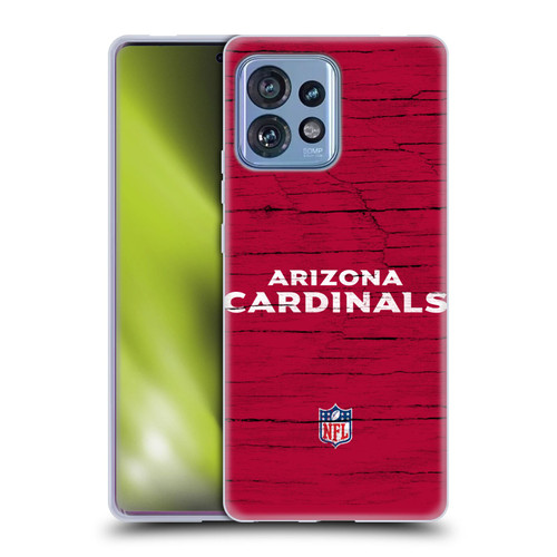NFL Arizona Cardinals Logo Distressed Look Soft Gel Case for Motorola Moto Edge 40 Pro