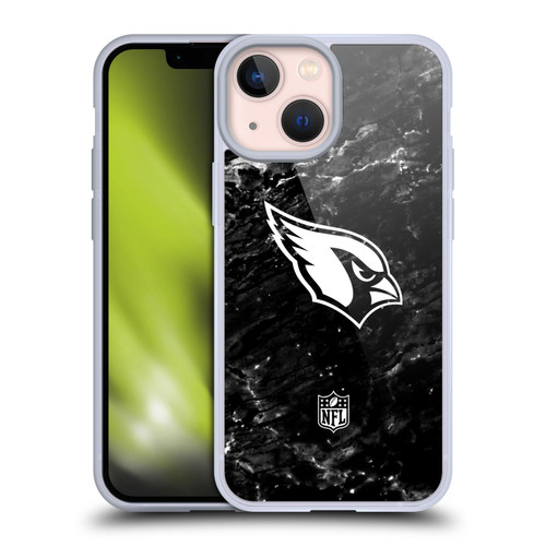 NFL Arizona Cardinals Artwork Marble Soft Gel Case for Apple iPhone 13 Mini