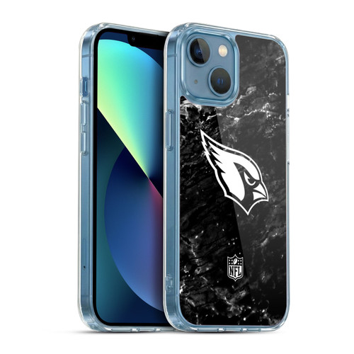 NFL Arizona Cardinals Artwork Marble Soft Gel Case for Apple iPhone 13 Mini & MagSafe