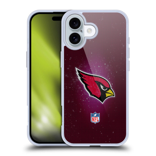 NFL Arizona Cardinals Artwork LED Soft Gel Case for Apple iPhone 16