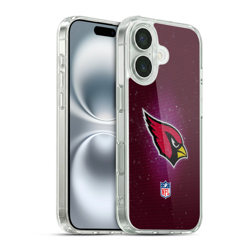 NFL Arizona Cardinals Artwork LED Soft Gel Case for Apple iPhone 16 & MagSafe