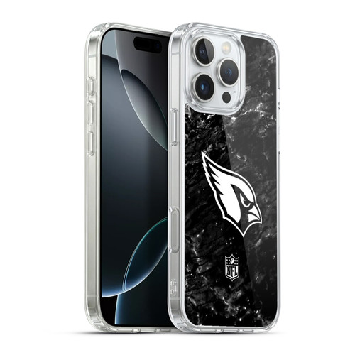 NFL Arizona Cardinals Artwork Marble Soft Gel Case for Apple iPhone 16 Pro Max & MagSafe