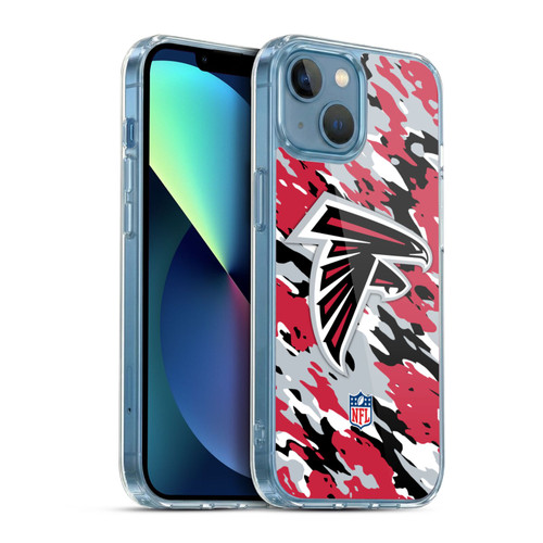 NFL Atlanta Falcons Logo Camou Soft Gel Case for Apple iPhone 13 Mini & MagSafe