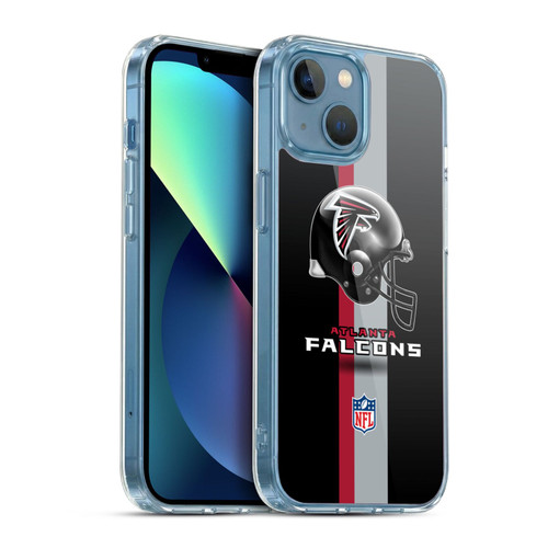 NFL Atlanta Falcons Logo Helmet Soft Gel Case for Apple iPhone 13 Mini & MagSafe