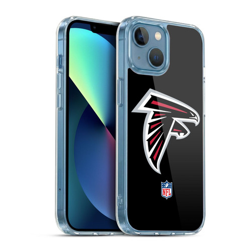 NFL Atlanta Falcons Logo Plain Soft Gel Case for Apple iPhone 13 Mini & MagSafe