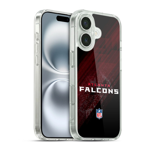 NFL Atlanta Falcons Logo Blur Soft Gel Case for Apple iPhone 16 & MagSafe