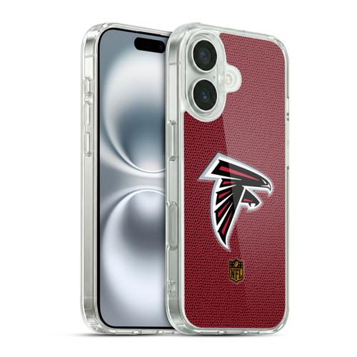 NFL Atlanta Falcons Logo Football Soft Gel Case for Apple iPhone 16 & MagSafe