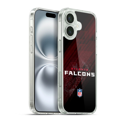 NFL Atlanta Falcons Logo Blur Soft Gel Case for Apple iPhone 16 Plus & MagSafe