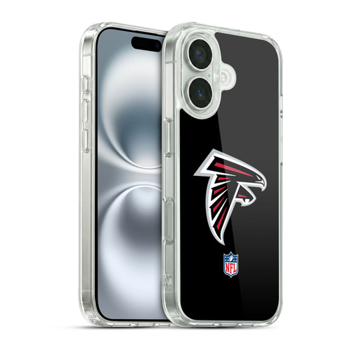 NFL Atlanta Falcons Logo Plain Soft Gel Case for Apple iPhone 16 & MagSafe
