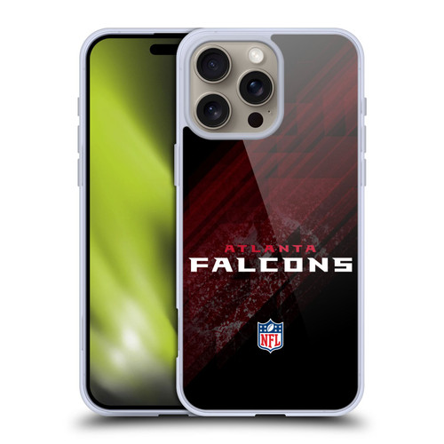 NFL Atlanta Falcons Logo Blur Soft Gel Case for Apple iPhone 16 Pro Max
