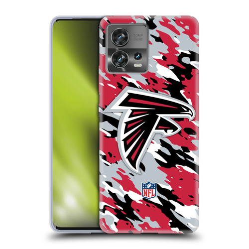 NFL Atlanta Falcons Logo Camou Soft Gel Case for Motorola Moto Edge 30 Fusion